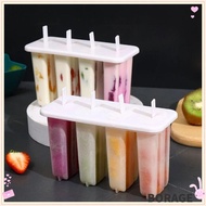 BORAG Ice Cream Molds, 4 Popsicle Molds Set DIY Mould Popsicle Mold, Ice Cream Tools Reusable Gadgets Ice Maker