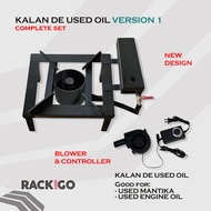 Kalan De Used Oil Complete Set / Blue Flame Kalan / Used Cooking Oil - Engine Oil Stove /Space Saver/Safe,easy to use
