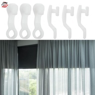 Effortless Sliding with 50pcs White Curtain Hooks for Curtain Track Rail Gliders