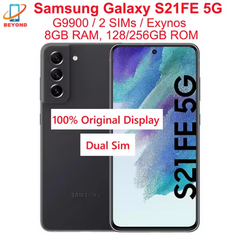 Samsung Galaxy S21 FE S21FE 5G Dual Sim G9900 6.4" AMOLED 128/256GB ROM RAM 8GB Exynos NFC Original