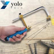 YOLO U-shape Jig Saw, Mini Professional Saw Bow, Spiral Blades tool Spiral Frame Adjustablel Frame Sawbow Woodworking Craft