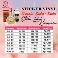 Print A3 Vinyl Label Stickers | Print 7x7CM Vinyl Packaging Stickers