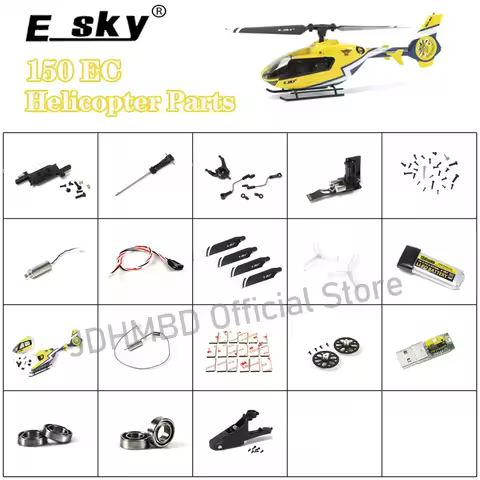 ESKY 150 EC Helicopter Spare Parts Main Blades Tail blade Swashplate Line Servo Set Fuselage Set Mot