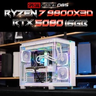 Special Custom 085 / คอมประกอบ CPU AMD RYZEN 7 9800X3D / RTX 5080 1-CLICK OC 16GB GDDR7 256BIT WHITE