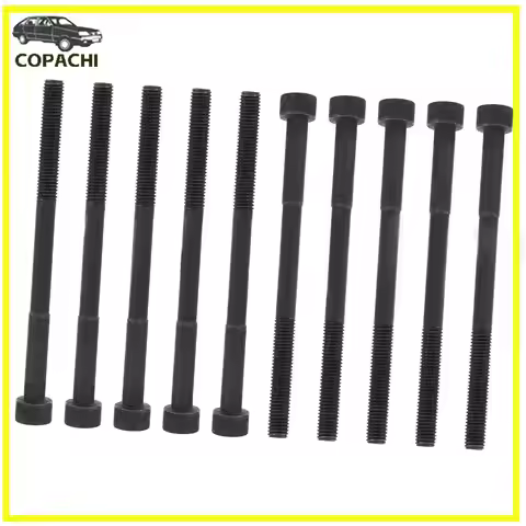 1set Cylinder Head Bolts For 00-08 Toyota Celica GT Corolla MR2 Chevrolet 1.8L 1ZZFE Engine Car Acce