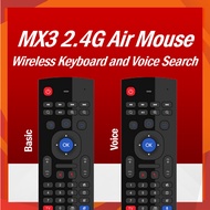MX3 2.4G Wireless AirMouse with Keyboard Air mouse & voice remote mx3 mini with voice control for TV