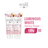 [Paket isi 2] POISE Facial Foam Luminous White Tube 100gr - Sabun Muka / Pembersih Wajah