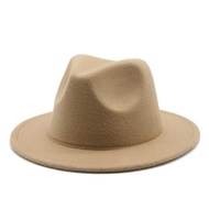 Women Men children Wide Brim Wool Fedora Jazz Hat 兒童爵士帽