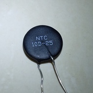 2 Buah 2Pcs NTC 10D-25 NTC10D25 Thermistor Termis 25mm 10Ohm 7A 10 Ohm 10D25 NTC10D