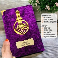 in stock (A4 SIZE)QURAN HANTARAN RUMI ANNUR BALDU VELVET COVER