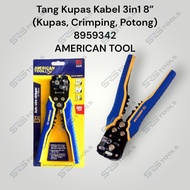 American TOOL 8959342 3 In 1. Automatic Cable Crimping Pliers