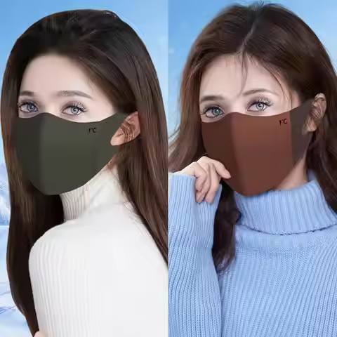 3D Shape Autumn Winter Warm Mask Breathable Outdoor Sport Riding Face Mask Traceless Windproof And C