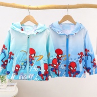Kids Spiderman Jacket Kids Sun Protection Clothing Ultraviolet Protection Clothes Spiderman Kids Clo