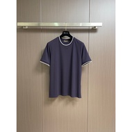 LP-Loro Pian Men Women Plus Size Short-Sleeved Couple Style 2025 Autumn Bottoming Shirt Trendy Busin