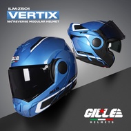 GILLE ILM-Z501 VERTIX Veloz 180 Reverse Modular | Flip Up Dual Visor Motorcycle Helmet