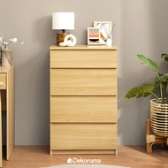 Dekoruma Moku Lemari Laci Kayu Olahan - Drawer 4 Susun