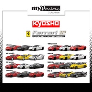 Kyosho 1/64 Ferrari 12 Minicar Collection Set 24 LaFerrari 458 Italia GT2 Speciale California T 488 