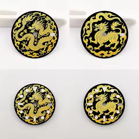 28.5mm dial NH35 dial creative color-printed series dial is suitable for NH35/36 movement wristwatch