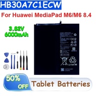 HB30A7C1ECW 3.82V 6000mAh Li-ion Polymer Battery for Huawei MediaPad M6/M6 8.4 Rechargeable Tablet B