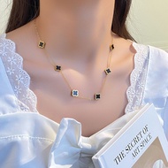 Imported 100% Titanium Girl Necklace/Titanium Clover Gold Necklace/Gold Necklace