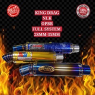 Exhaust racing NLK / opbr / KING DRAG titanium y15 y15zr LC135 (SIZE 28MM TO 35MM)