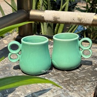 2 PCS FATTY CERAMIC MUG beautiful mug cute mug cute gift mug drinking glass gift