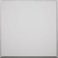 3 1/2"W x 3 1/2"H x 7/8"P Americraft Solid Paint Grade Wood Standard Smooth Rosette with Beveled Edg