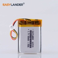 Jst1.0Mm 3Pin Polymer Lithium Battery 3.7 V 500Mah 602535 Can Be Customized CE FCC ROHS MSDS Quali