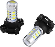 GFJMC 2 Xenon White Error Free 15-SMD PY24W 5200s LED Bulbs for BMW E90/E92 3 F10/F07 5 Series E83/F