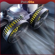 [PETSOLA] Car Cooling Fan Auto Seat Headrest Fan Automobile Vehicle Fan Head Cooling