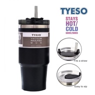 Tyeso 890ML Tumbler Drinkware Thermos Coffee Cup Thermal Cups for Cold Insulated Water Bottle Flask Thermo Mug