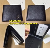 (有現貨！不用提問🙏🏻) 清貨價 全新 Agnes b VOYAGE 蜥蝪 LOGO 真皮 短款 銀包 錢包 (保証專櫃正貨) 男裝 ***不帶包裝盒***