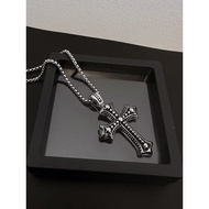 ✅ unisex ✅ in stock Cross necklace all-match Sweater accessories non-fading pendant ♬Cross Pendant M