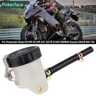 POKERFACE Motorcycle Front Brake Fluid Reservoir Tank Oil Cup Clutch Fluid Bottle With Oil Tube for 