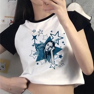 Freya Skye cropped top shoujo dollette japanese gyaru kawaii top tees manga gyaru alternative  meme 