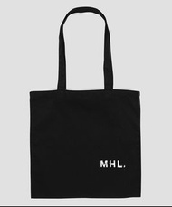 全新 MHL 英國 高密度 托特包 肩背 提袋 LOGO 經典 黑色 隨性 MARGARET HOWELL
