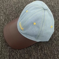 Personal Version Aime Leon Dore American Retro Denim Stitching Light Blue Baseball Cap Curved Brim A