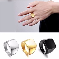 cincin pria keren yang elegan pria cincin penuh padat emas / hitam /