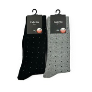 Ryoko Hirai Made In Japan Calzetta Signore Cotton Dotted Men 25-27 Gentleman Socks