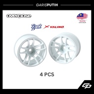 READY STOCK | Overdose (4 pcs) Buzz Break x VALINO N820S R-SPEC White Off 7 RC Drift Rim | BB-RW-023
