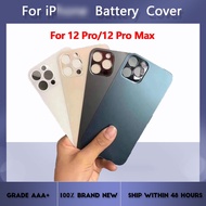 AAA+++ For iPhone 12 Pro Max Back Glass Cover Battery Housing Door Replacement With Logo For iPhone 