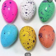 (海外 oversea) 3 packs children educational toys small colour cracks dinosaur eggs hatching eggs easte