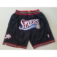Men's Philadelphia 76ers Just Don Swingman Black Jersey Shorts