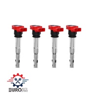 (1PC) IGNITION COIL PLUG COIL (RED) FOR AUDI S4 S5 Q7 R8 VW GOLF SHARAN TIGUAN 06E905115E