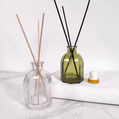 Reed Diffuser Bottle, Refillable Glass Empty Bottles for Essential Oils, Home Fragrance, Aromatherap