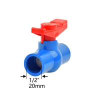 (dedicated) 1/2~1.5 " Thread and Socket Type Blue PVC Ball Valve 20~50 MM Garden Irrigation Fittings