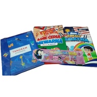 buku latihan prasekolah / buku prasekolah / tangram / buku mewarna kanak kanak