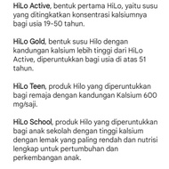 Hilo Teen School Active Gold Coklat Chocholate Vanila Vanilla Original