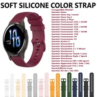 Soft Silicone Strap Band - Garmin Venu SQ 2 Plus Vivoactive 6 5 3 Forerunner 645 570 170 245 165 70 