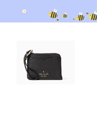 B918 : KATE SPADE Leila Small Cardholder Wristlet (Black)